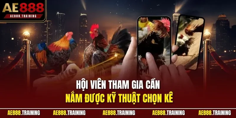 Hội viên tham gia cần nắm được kỹ thuật chọn kê